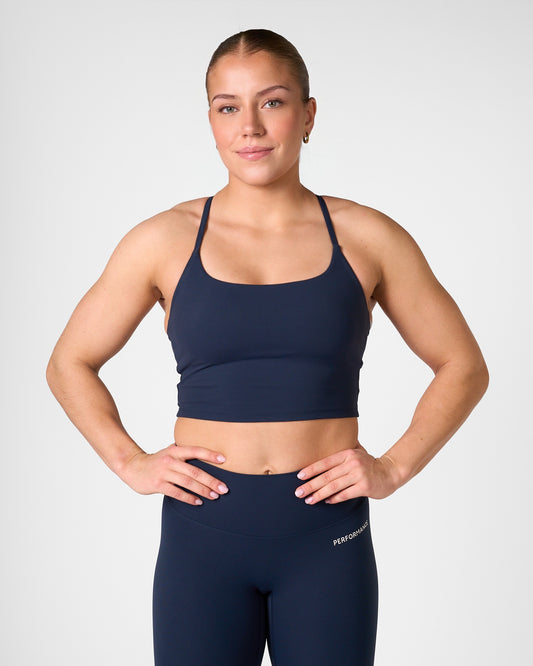 Isabel Crop Top Deep Blue
