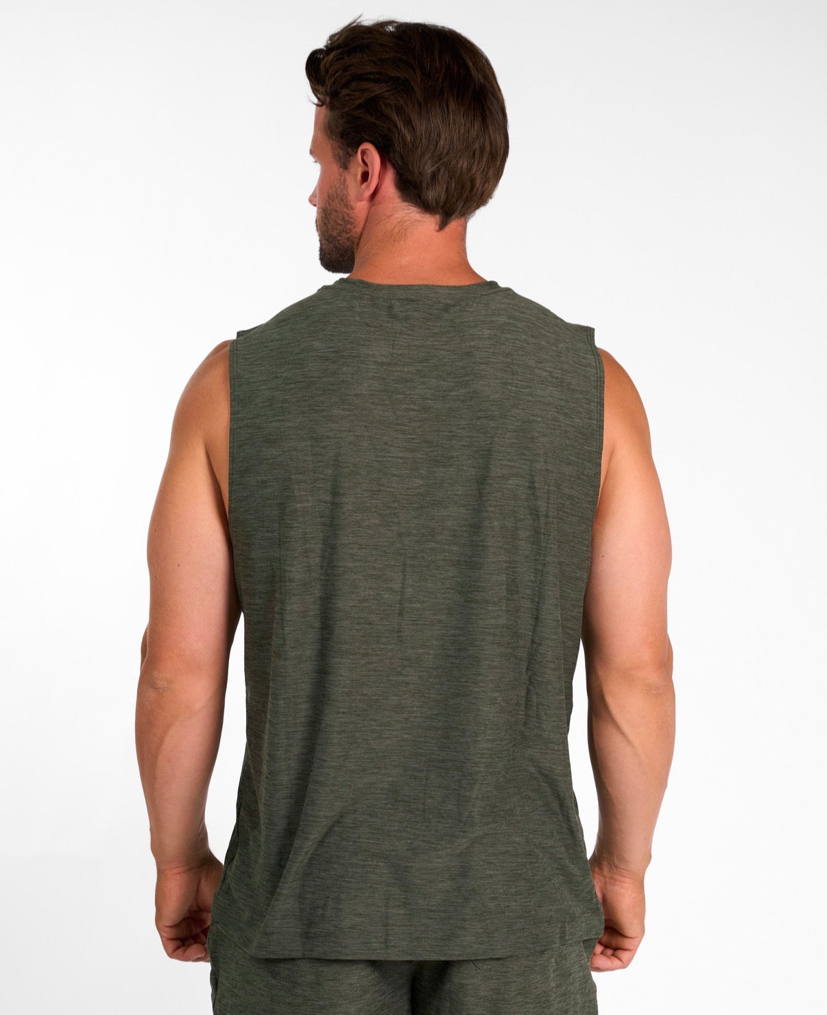 Core Tank Top Olive Night-3