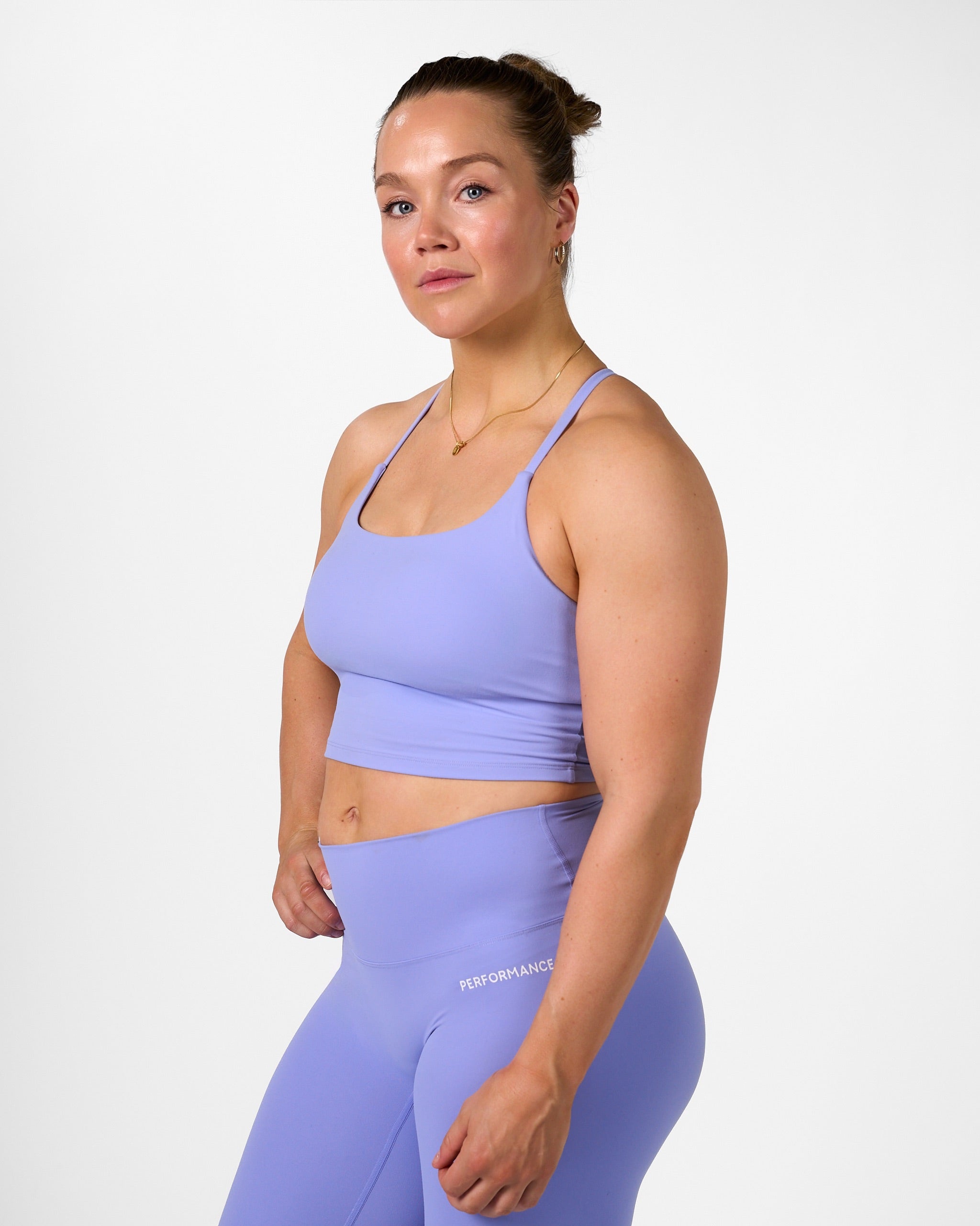 Isabel Crop Top Sky Lavender