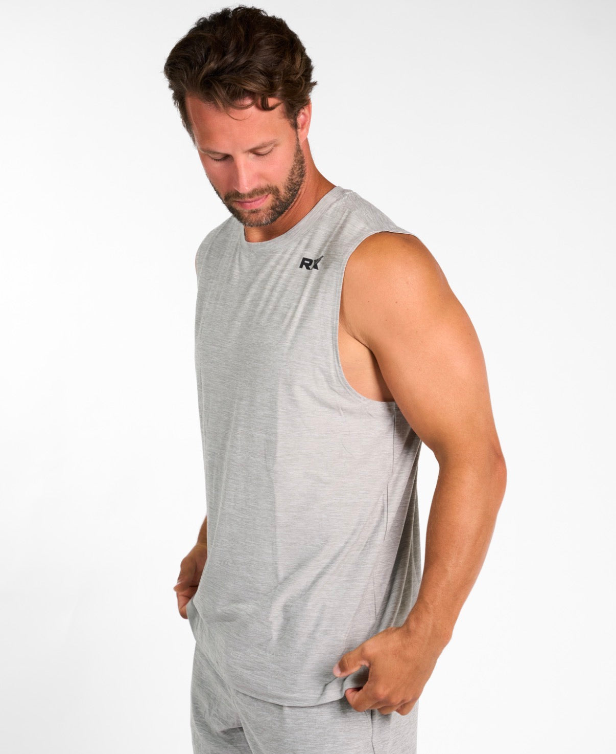 Core Tank Top Heather Grey-3