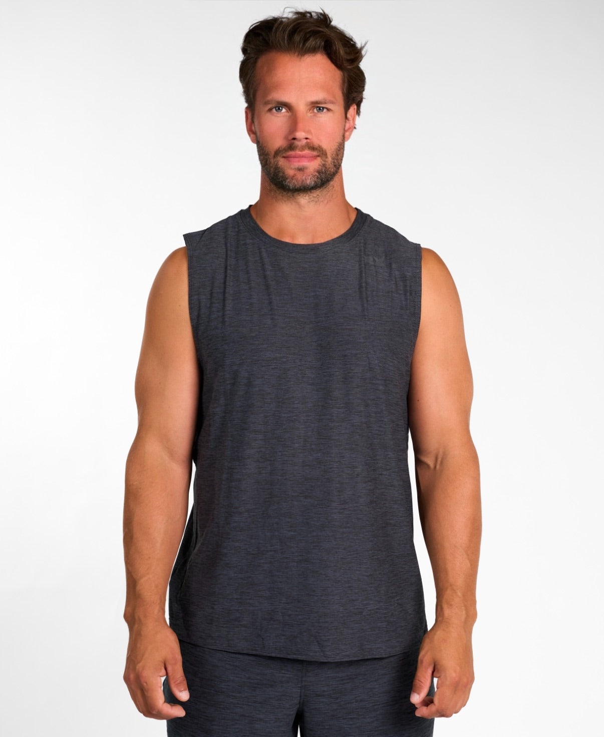 Core Tank Top Charcoal-1