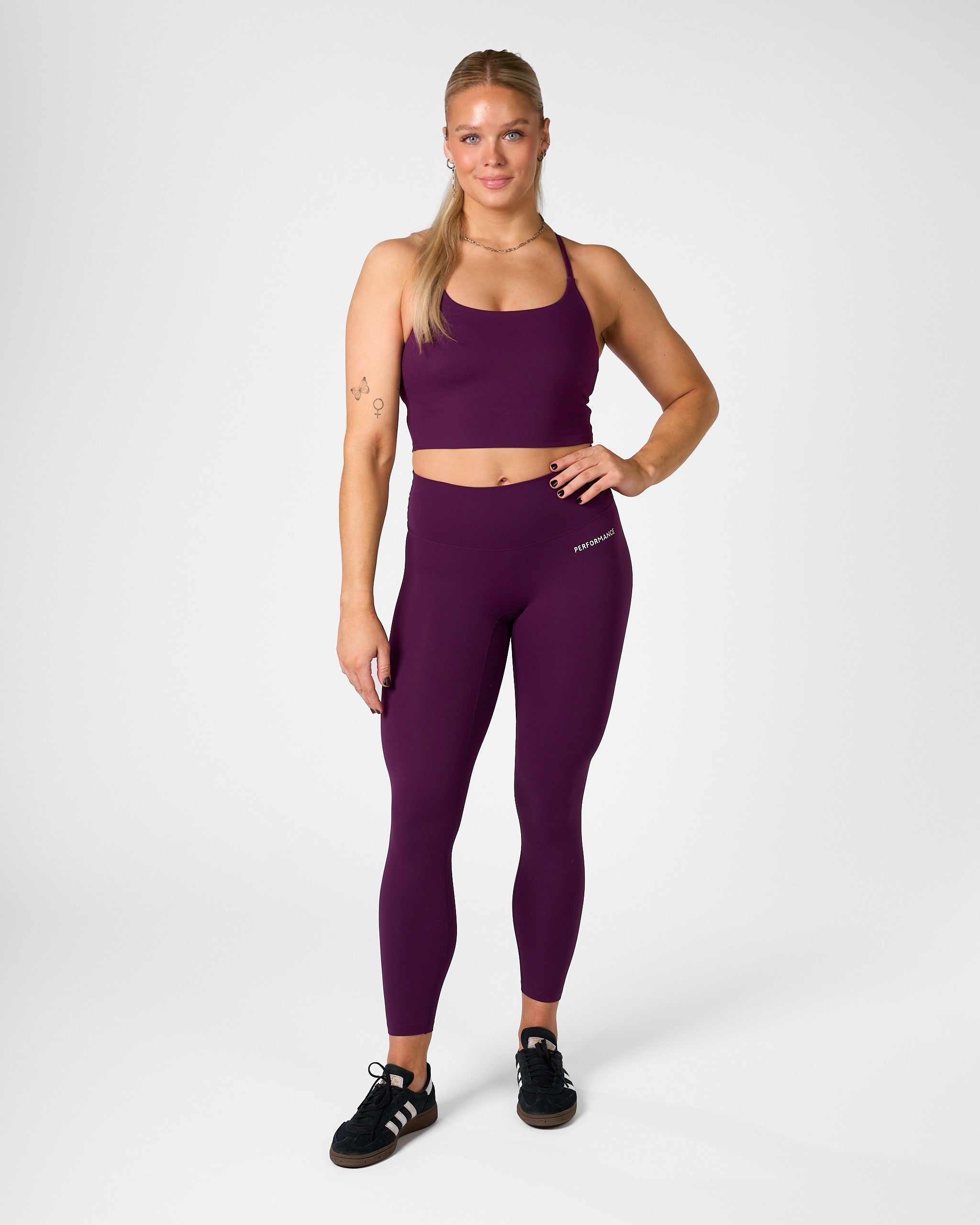 Isabel Crop Top Deep Plum-4