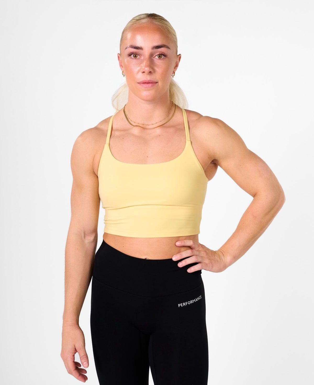 Isabel Crop Top Soft Lemon