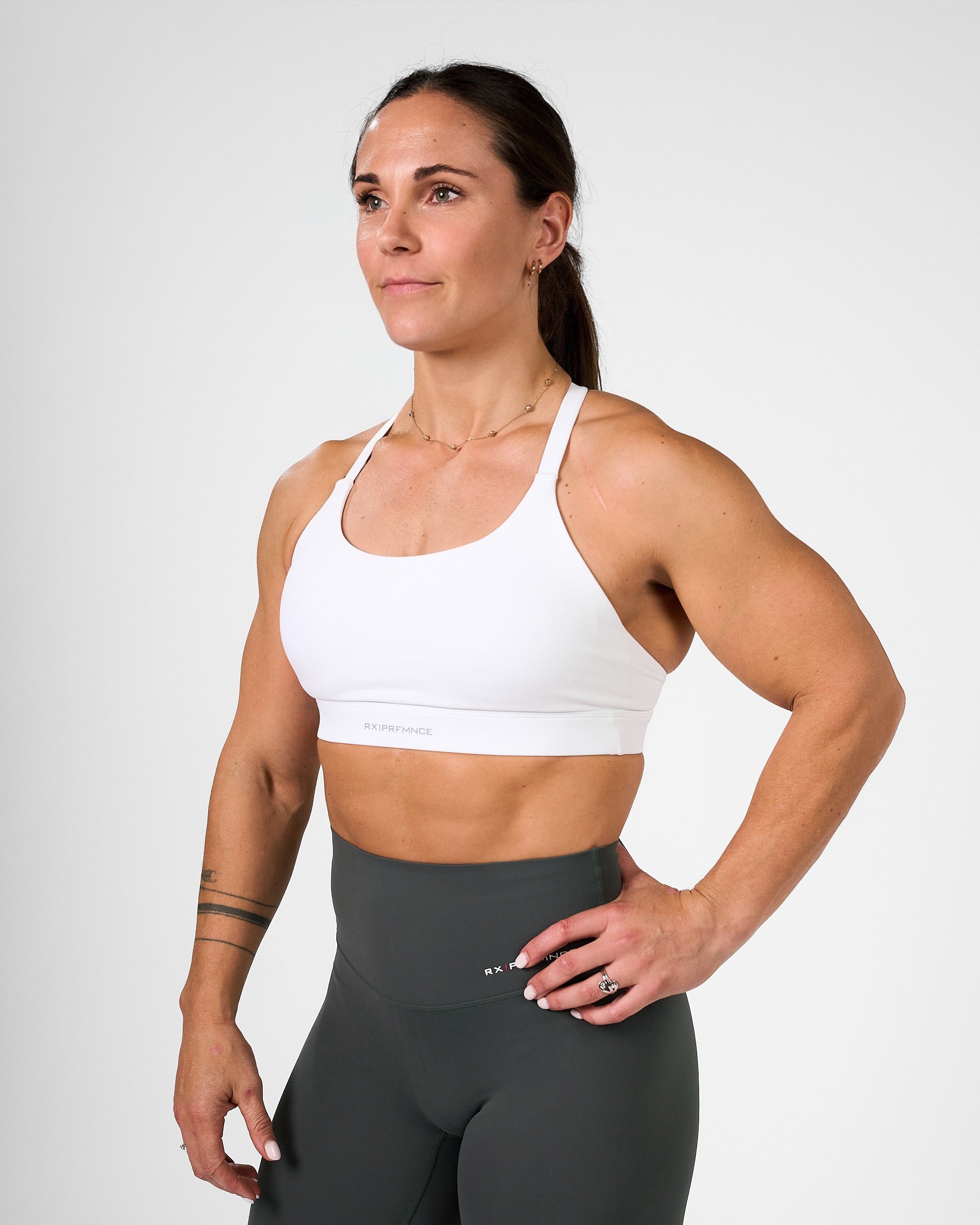 Isabel Sport Bra White