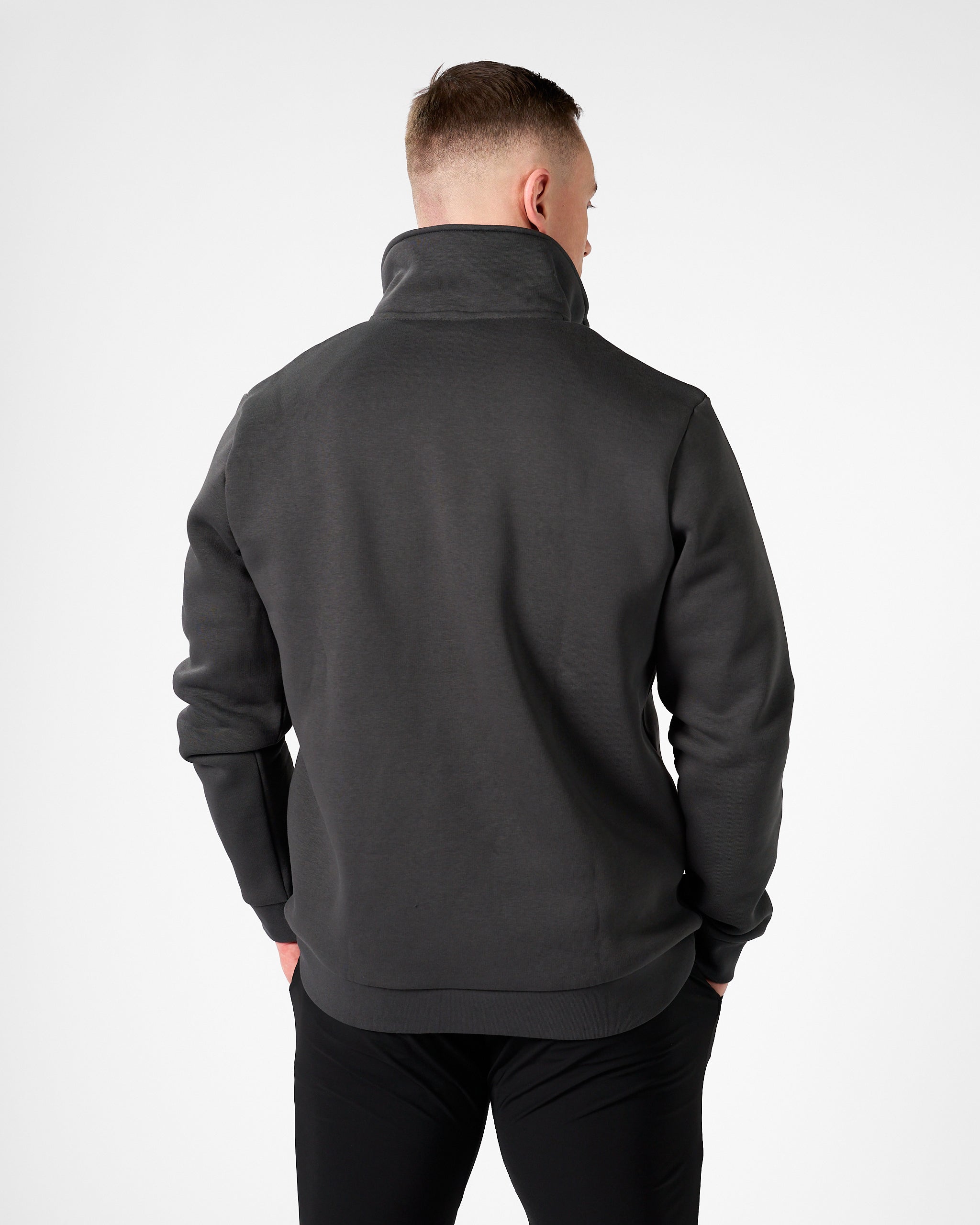 Essential Halfzip Sweater Umbra Grey-3