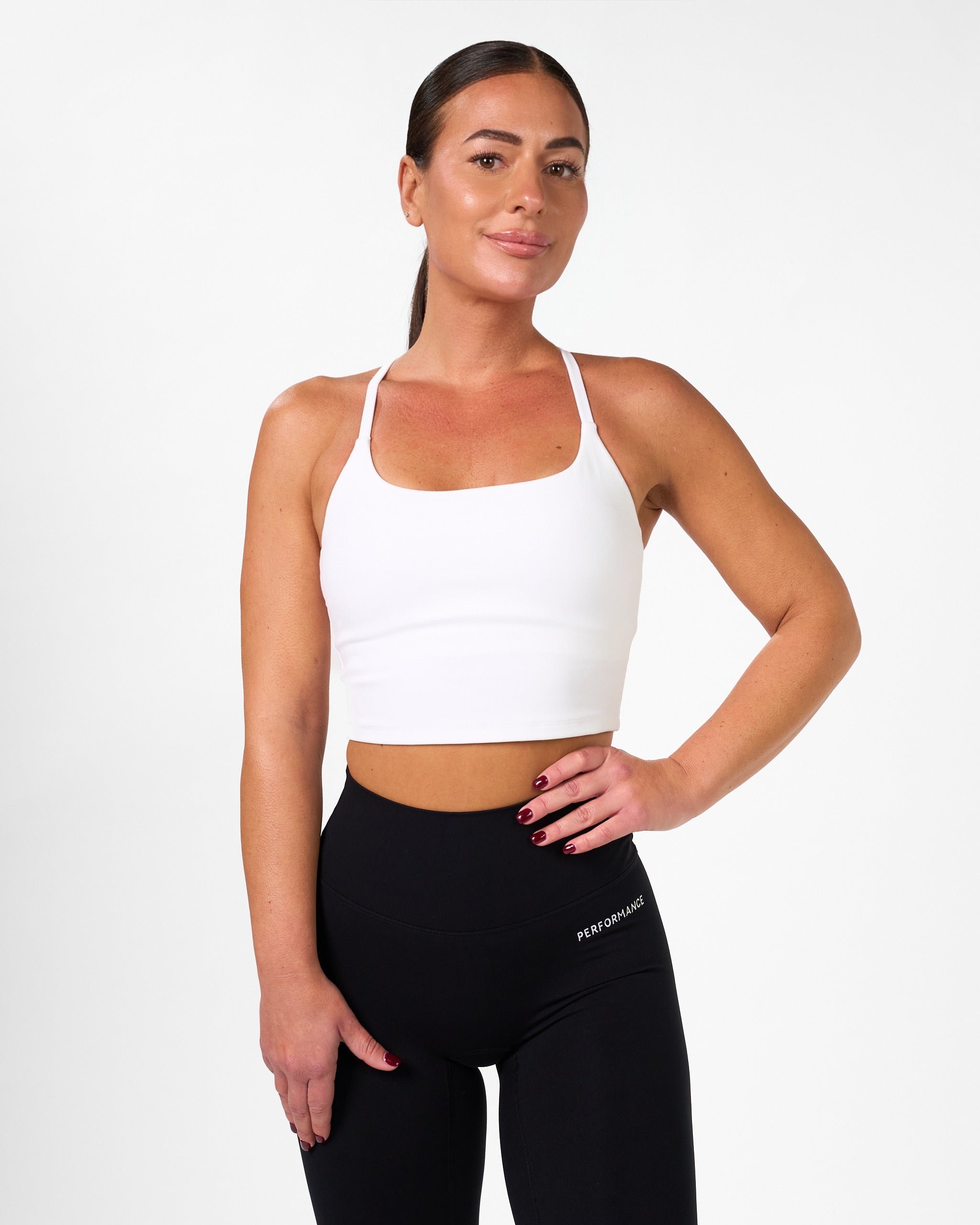 Isabel Crop Top White