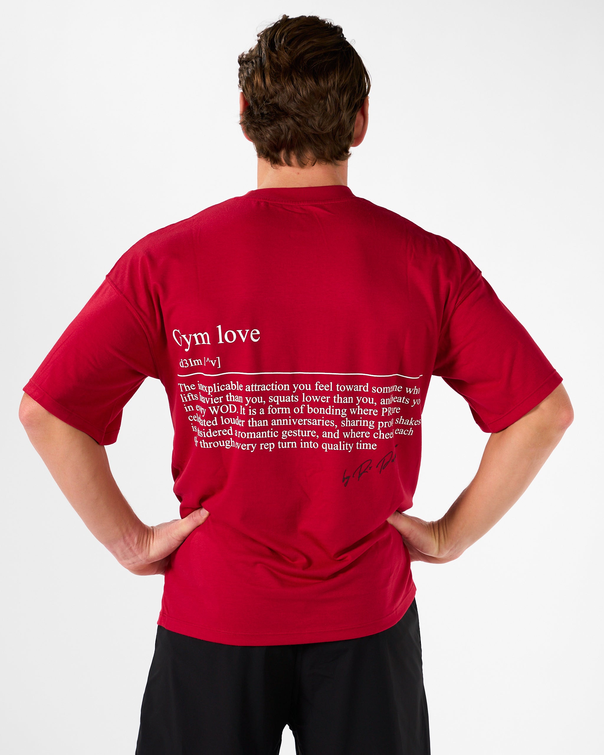 Gym Love Tee Red-5