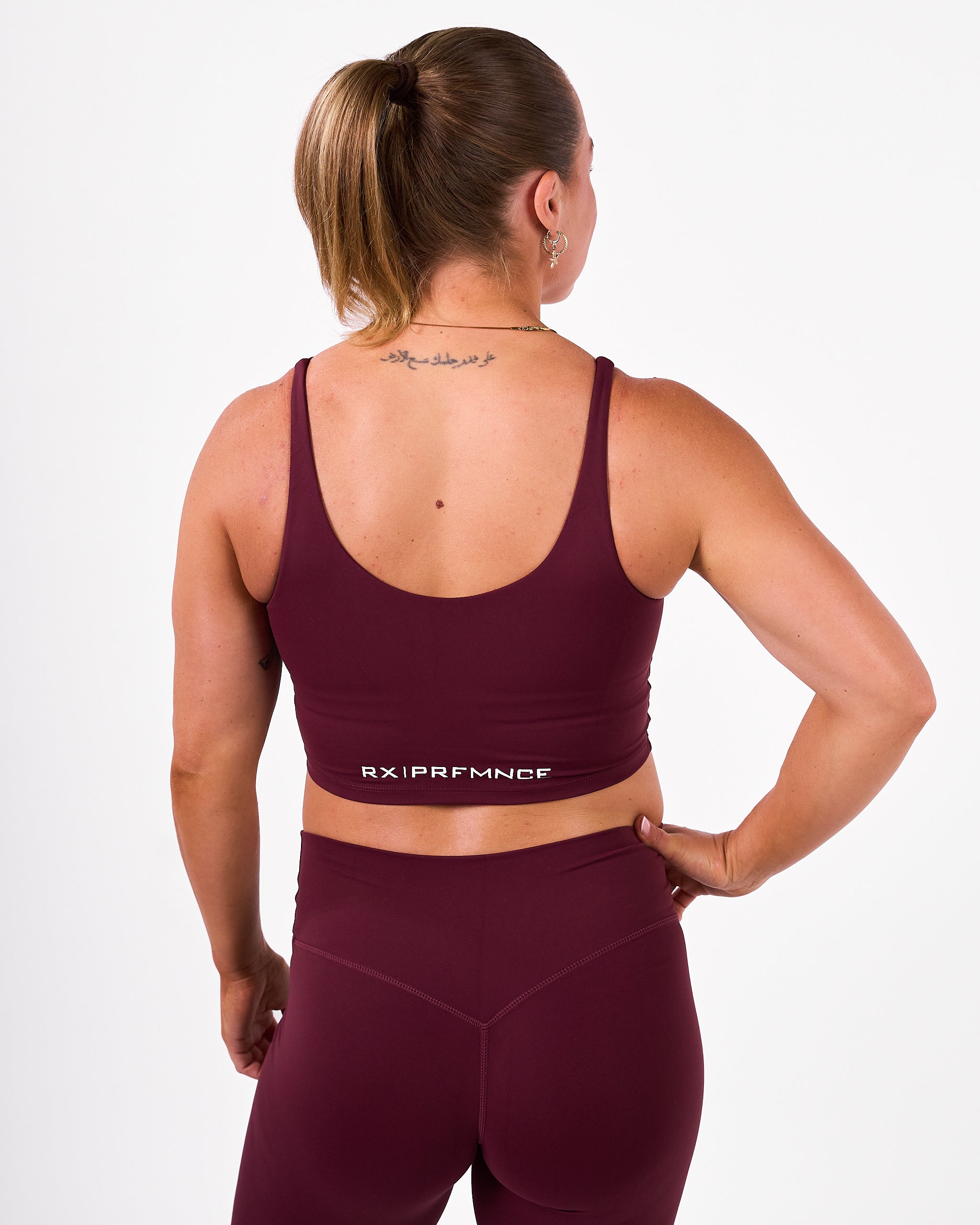 Aura Tank Top Deep Burgundy-3