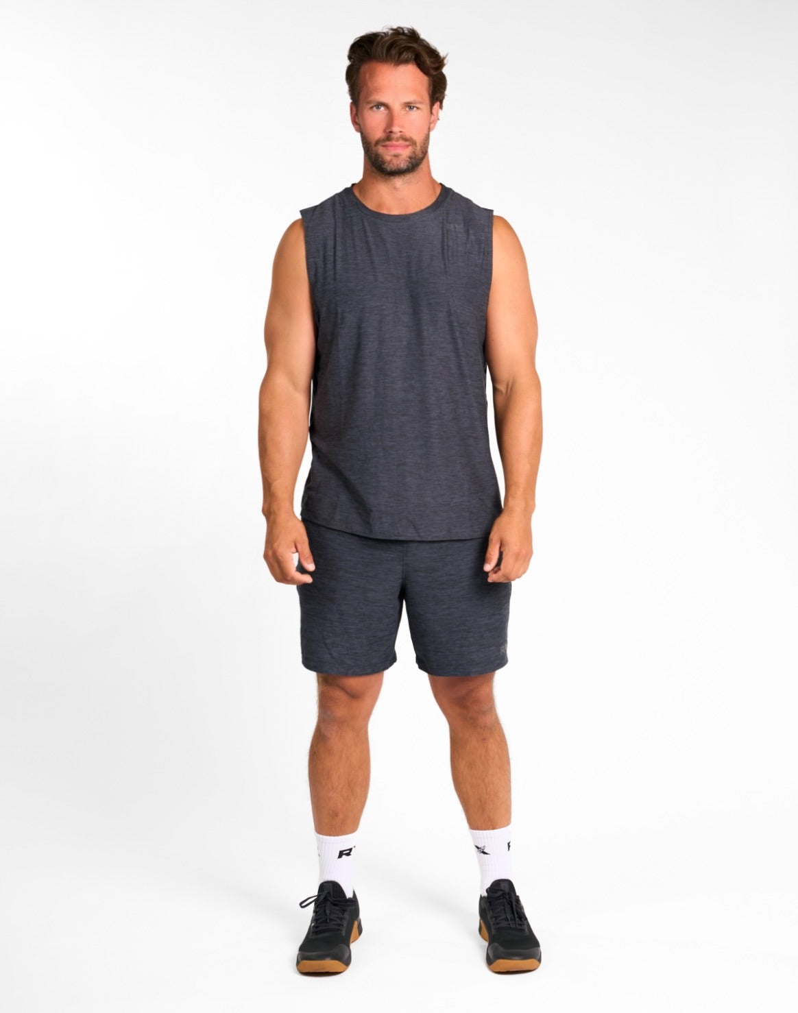 Core Tank Top Charcoal-4