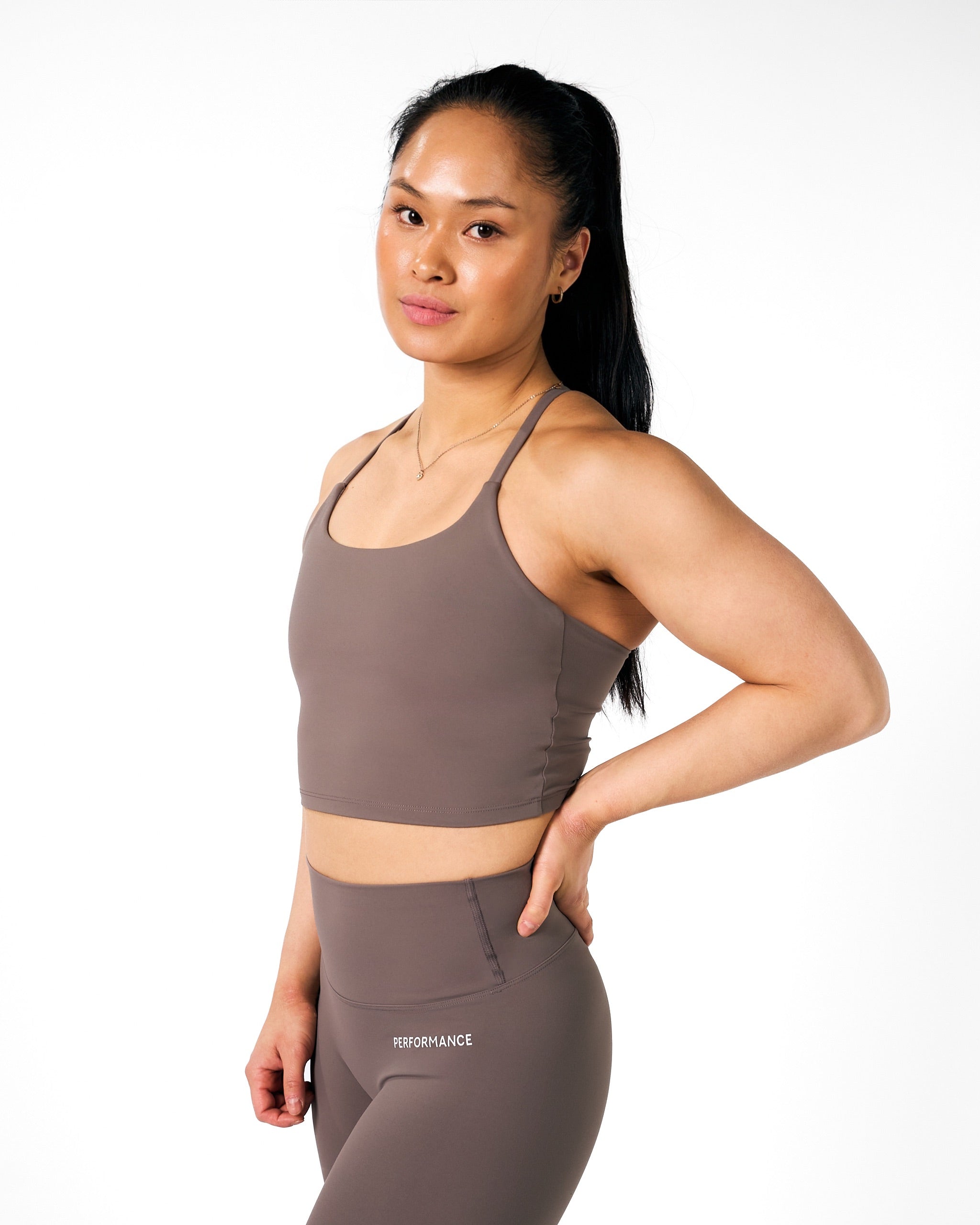 Isabel Crop Top Greige