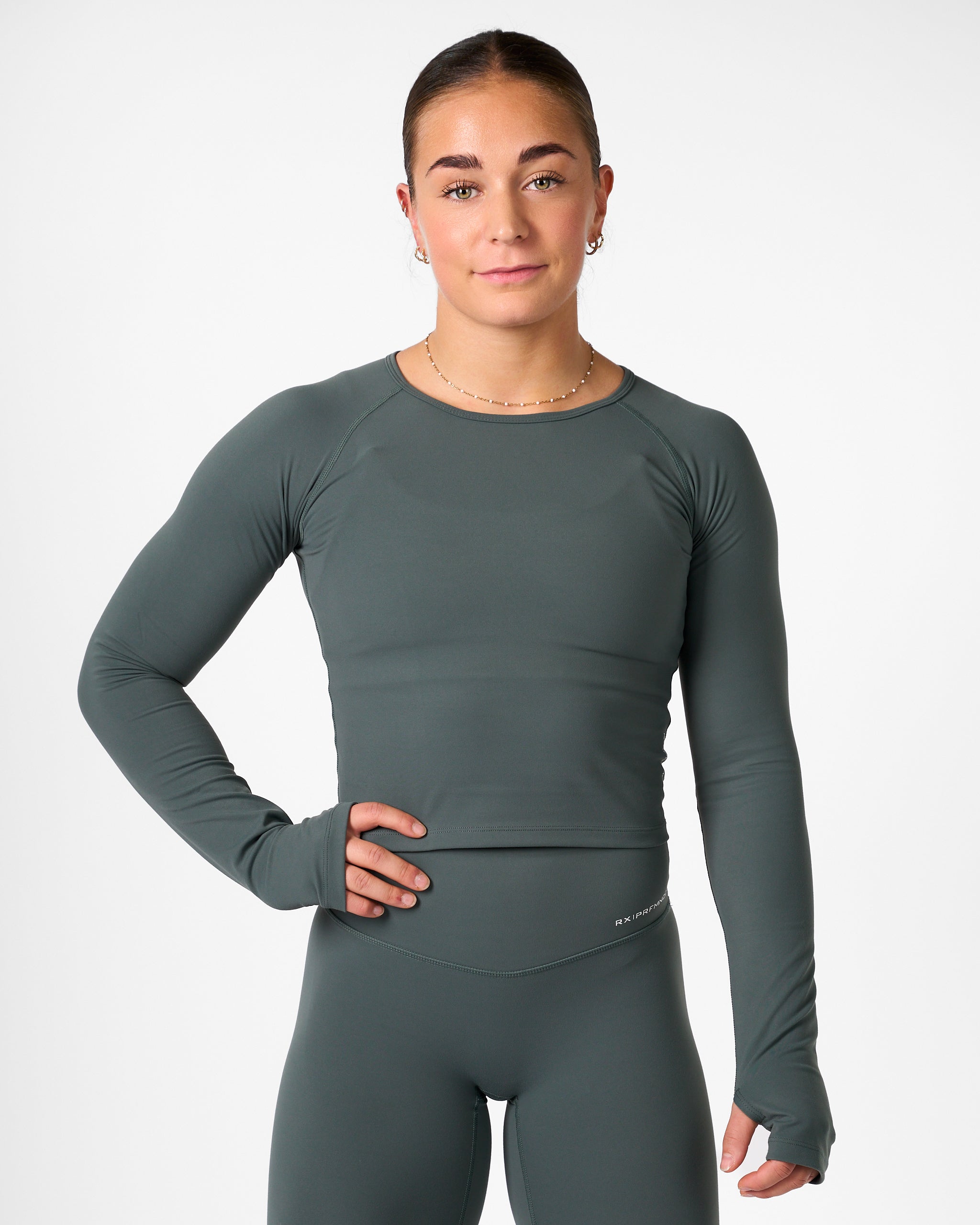 Top Diane Manga Larga Blanco