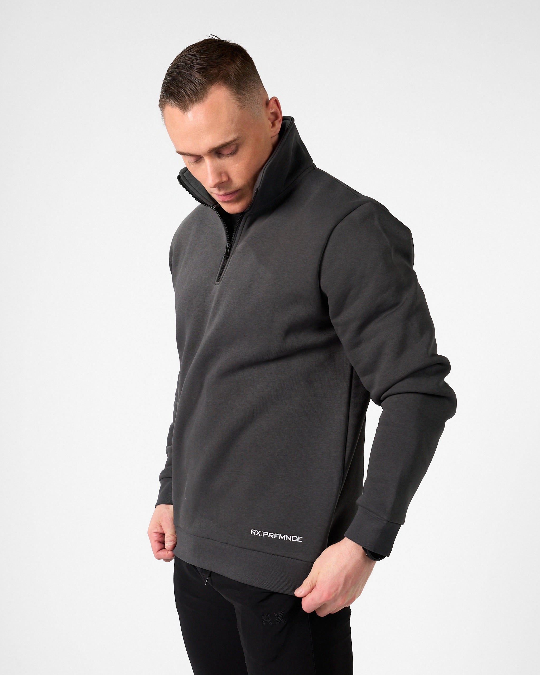 Essential Halfzip Sweater Umbra Grey-4