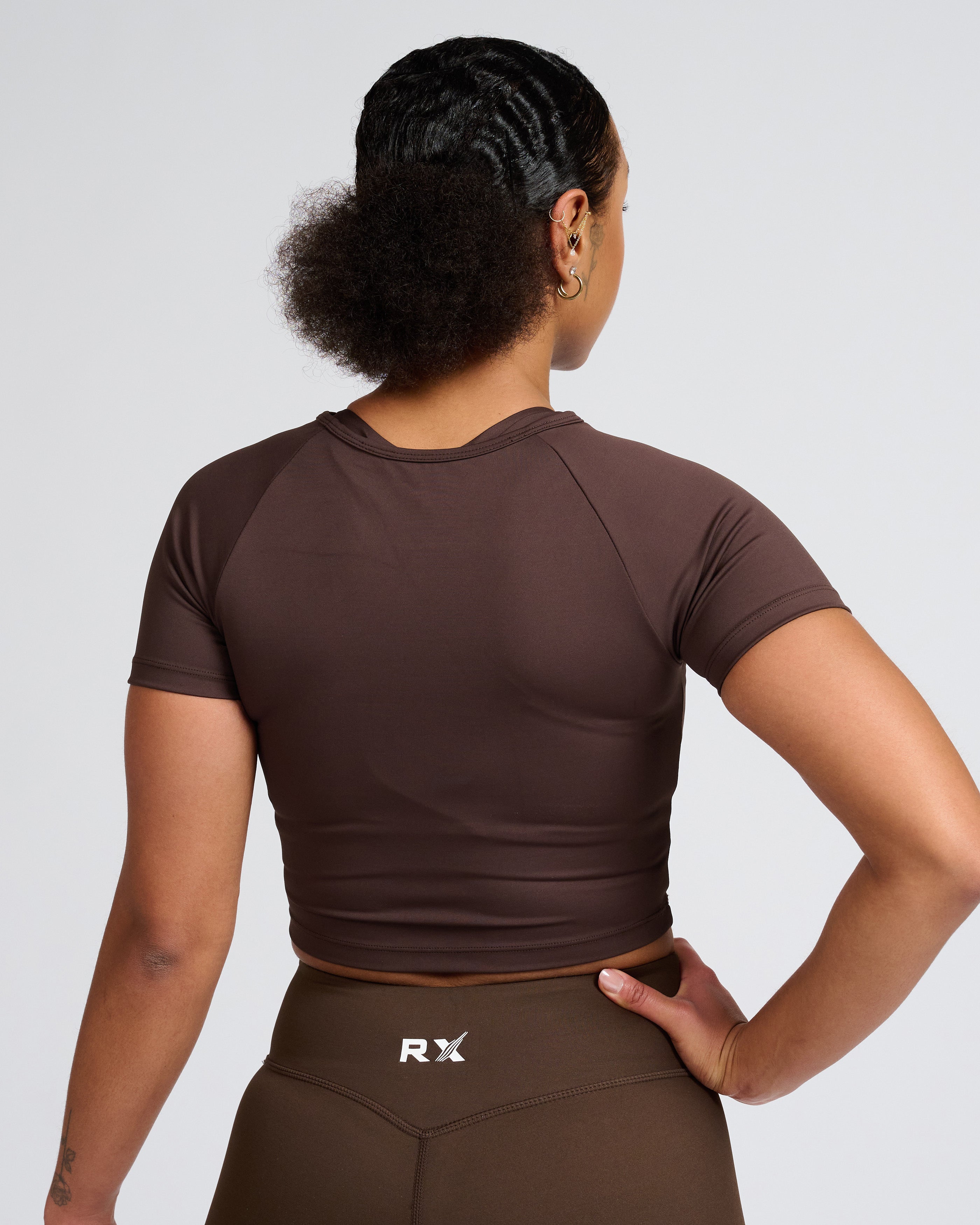 Jackie Crop Top Brown