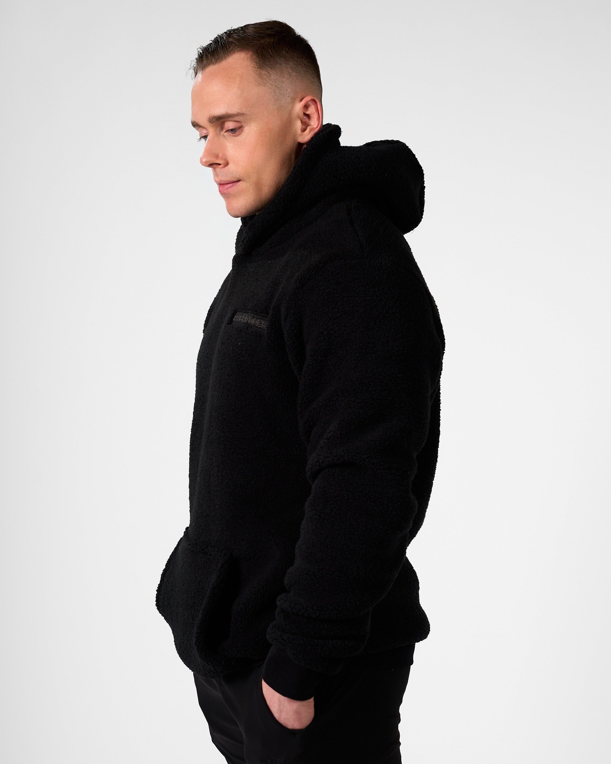 Teddy Hoodie Black