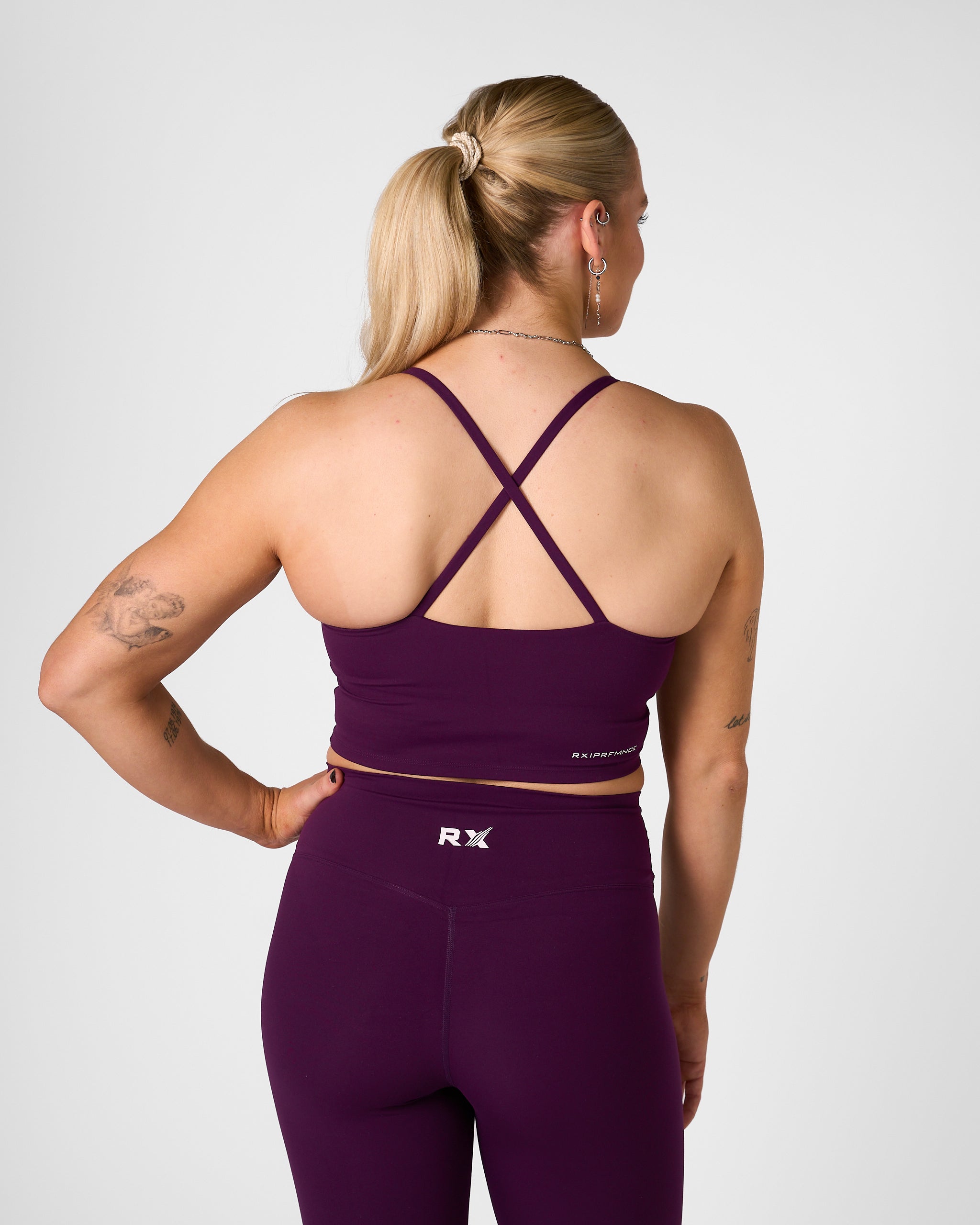 Isabel Crop Top Deep Plum-3