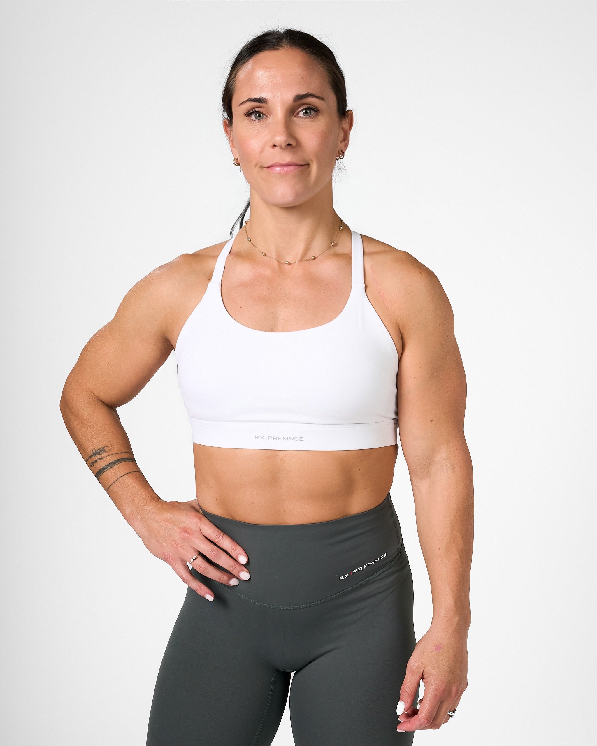 Isabel Sport Bra White