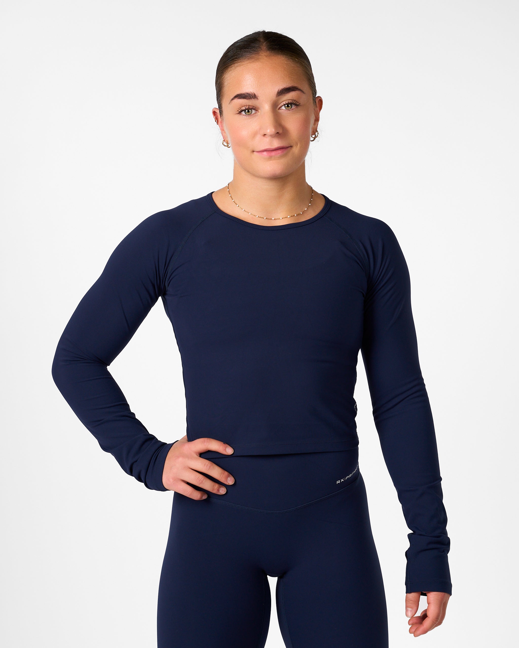 Top Diane Manga Larga Blanco