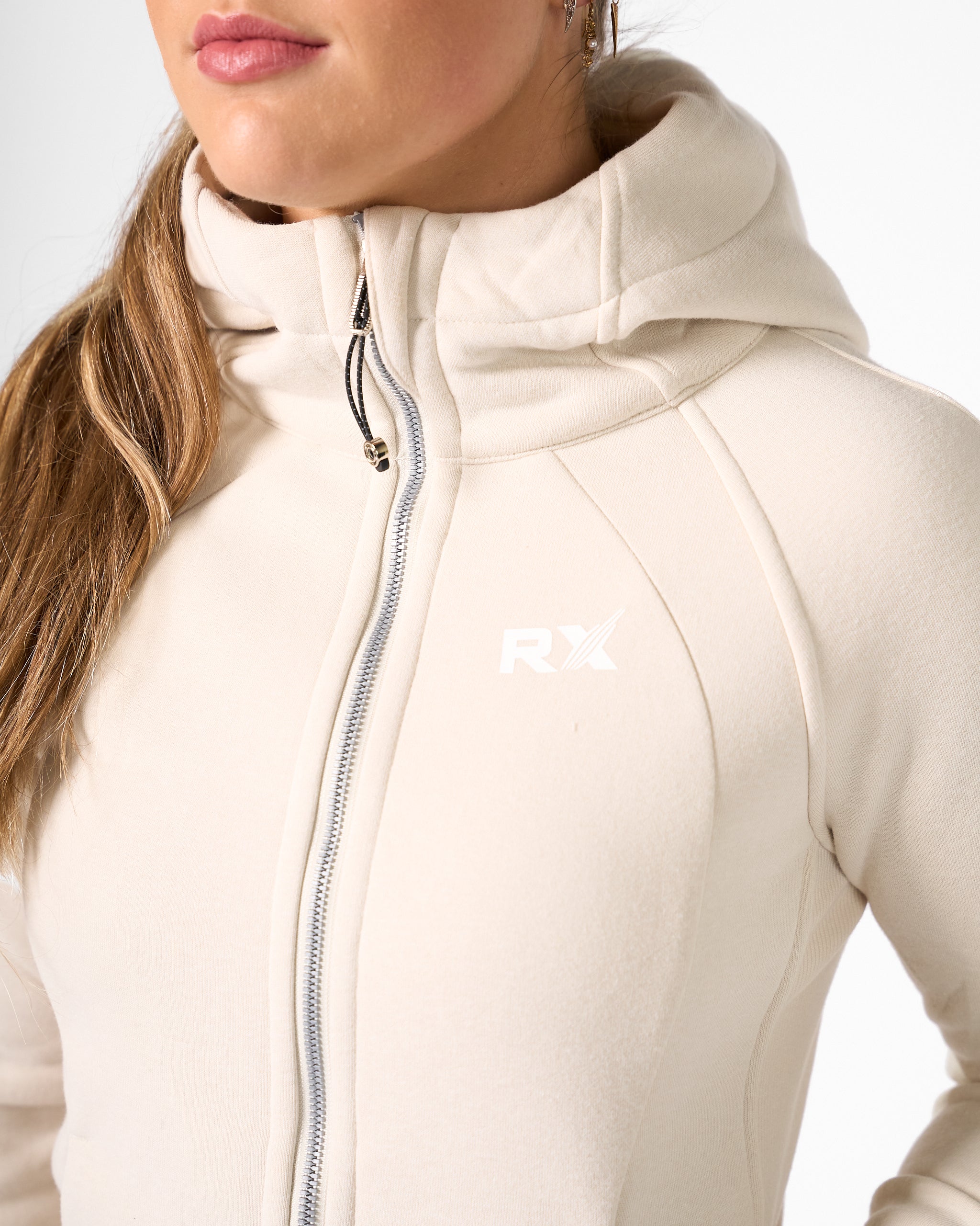 Karen lynlås hættetrøje sort