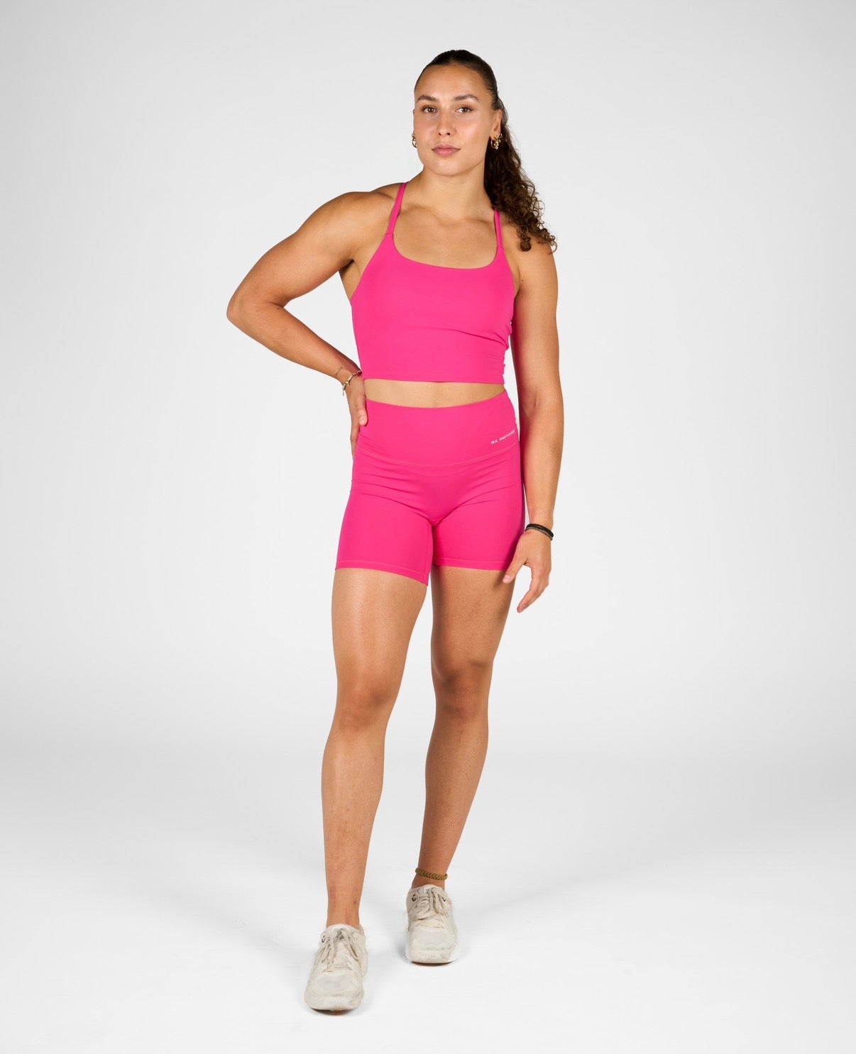 Isabel Crop Top Pink Velvet-4