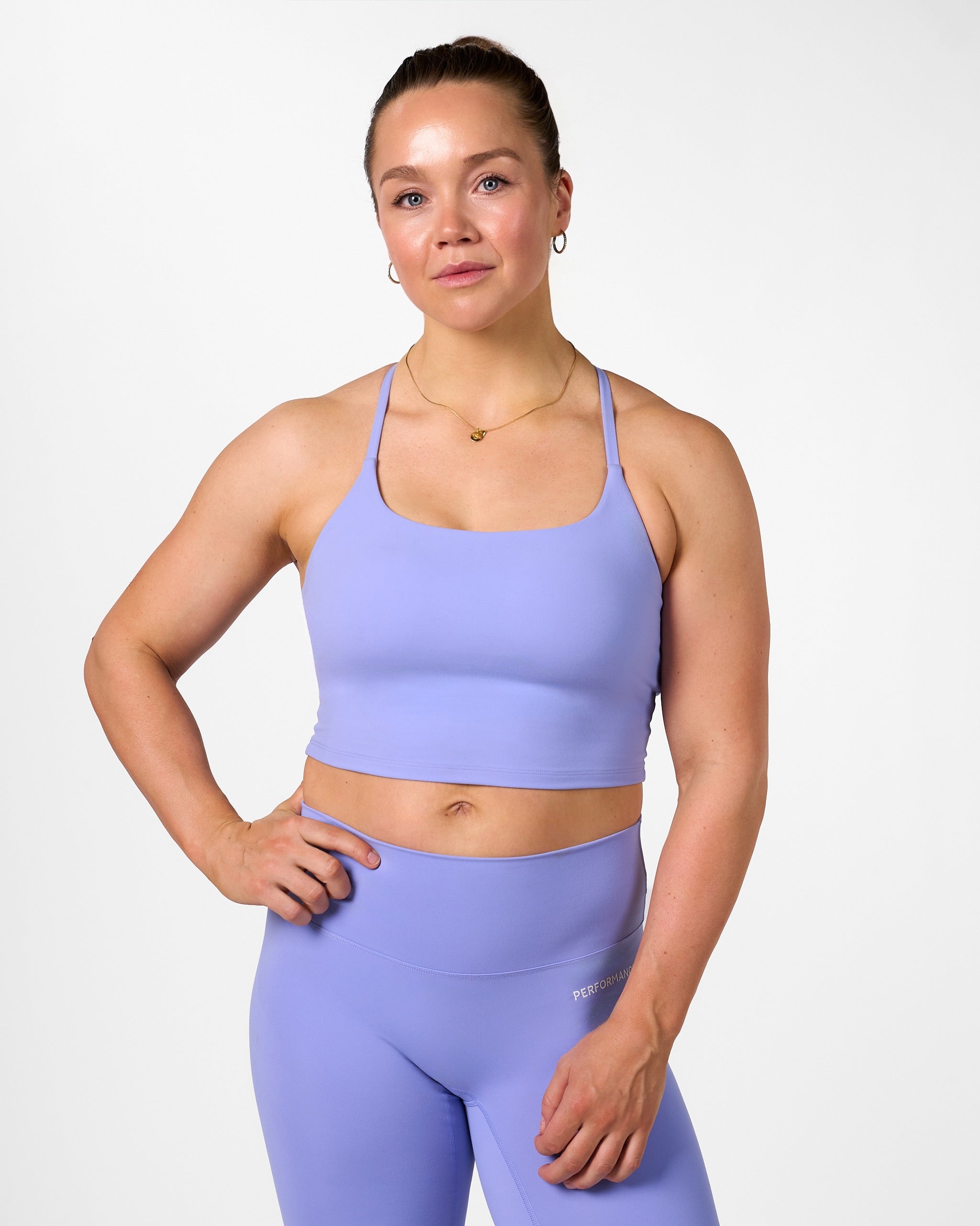 Isabel Crop Top Sky Lavender
