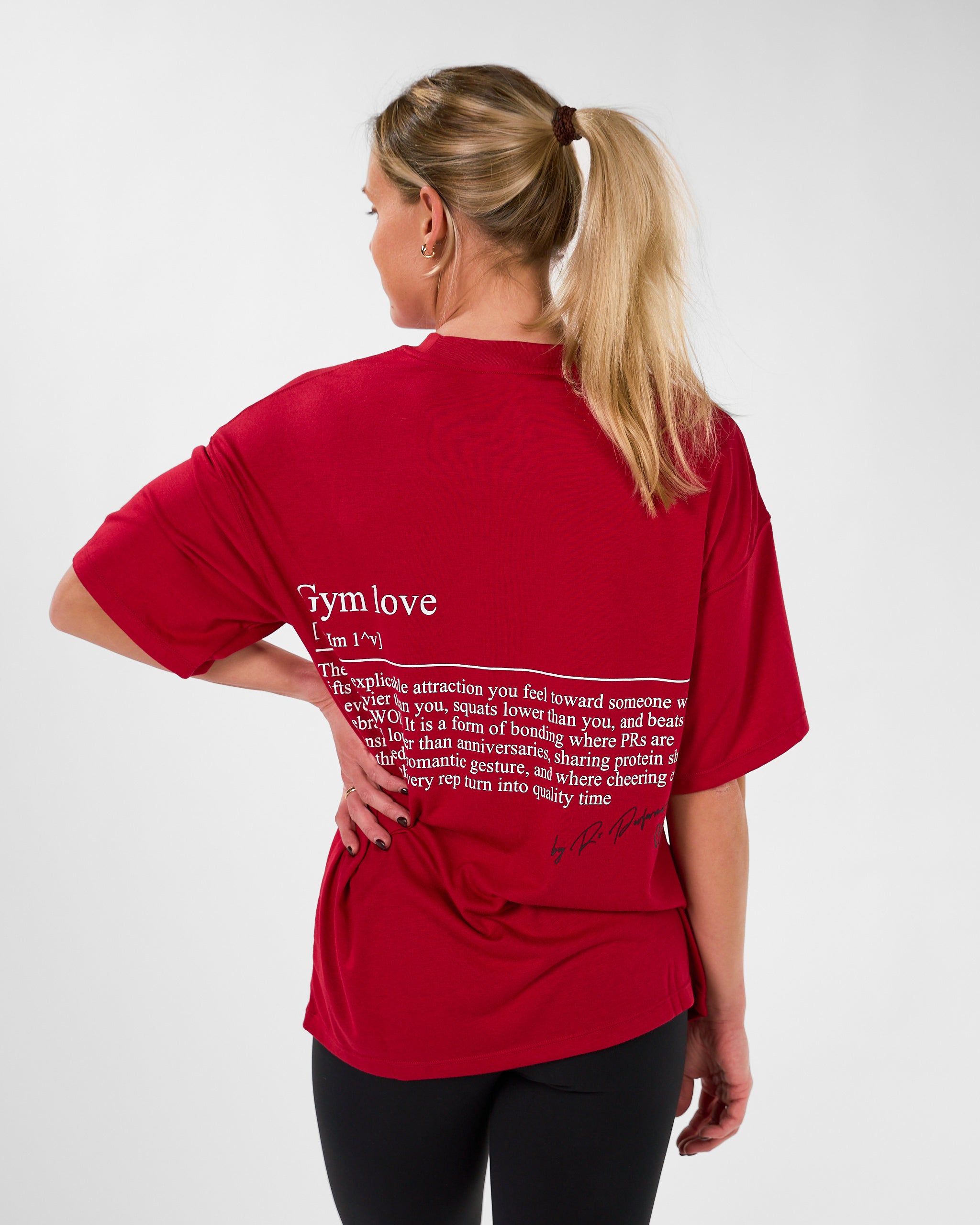 Gym Love Tee Red-4