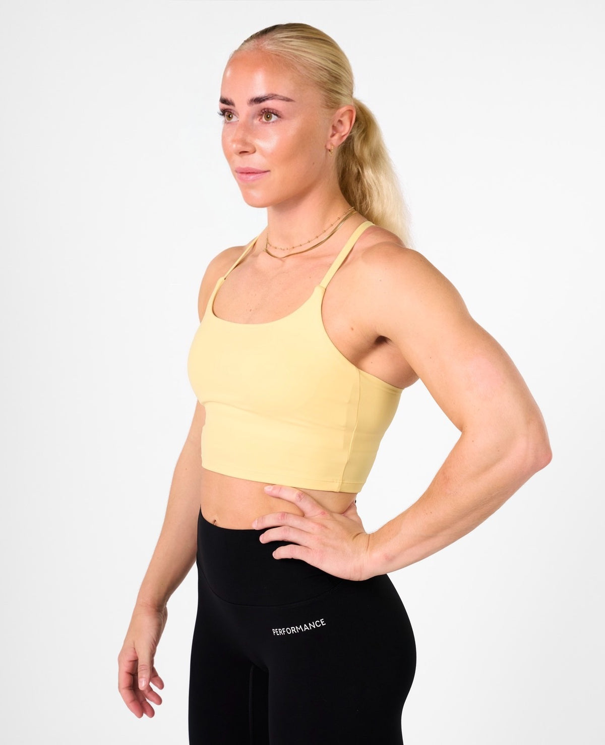 Isabel Crop Top Soft Lemon