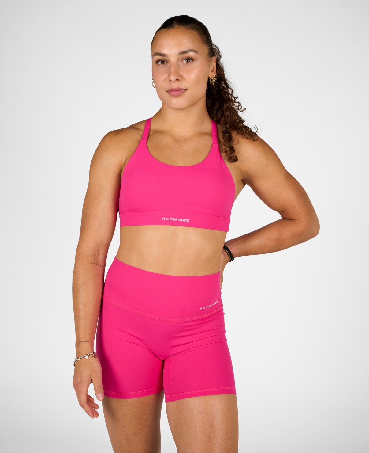 Isabel Sport Bra Pink Velvet