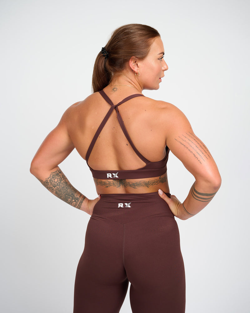 Isabel Sport Bra Cherry Brown