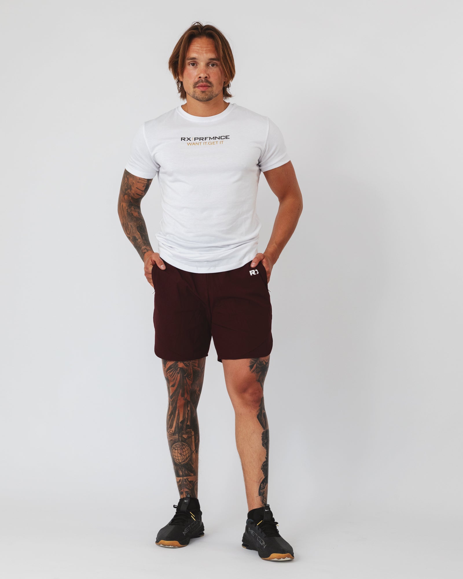 Prfmnce Shorts Burgundy