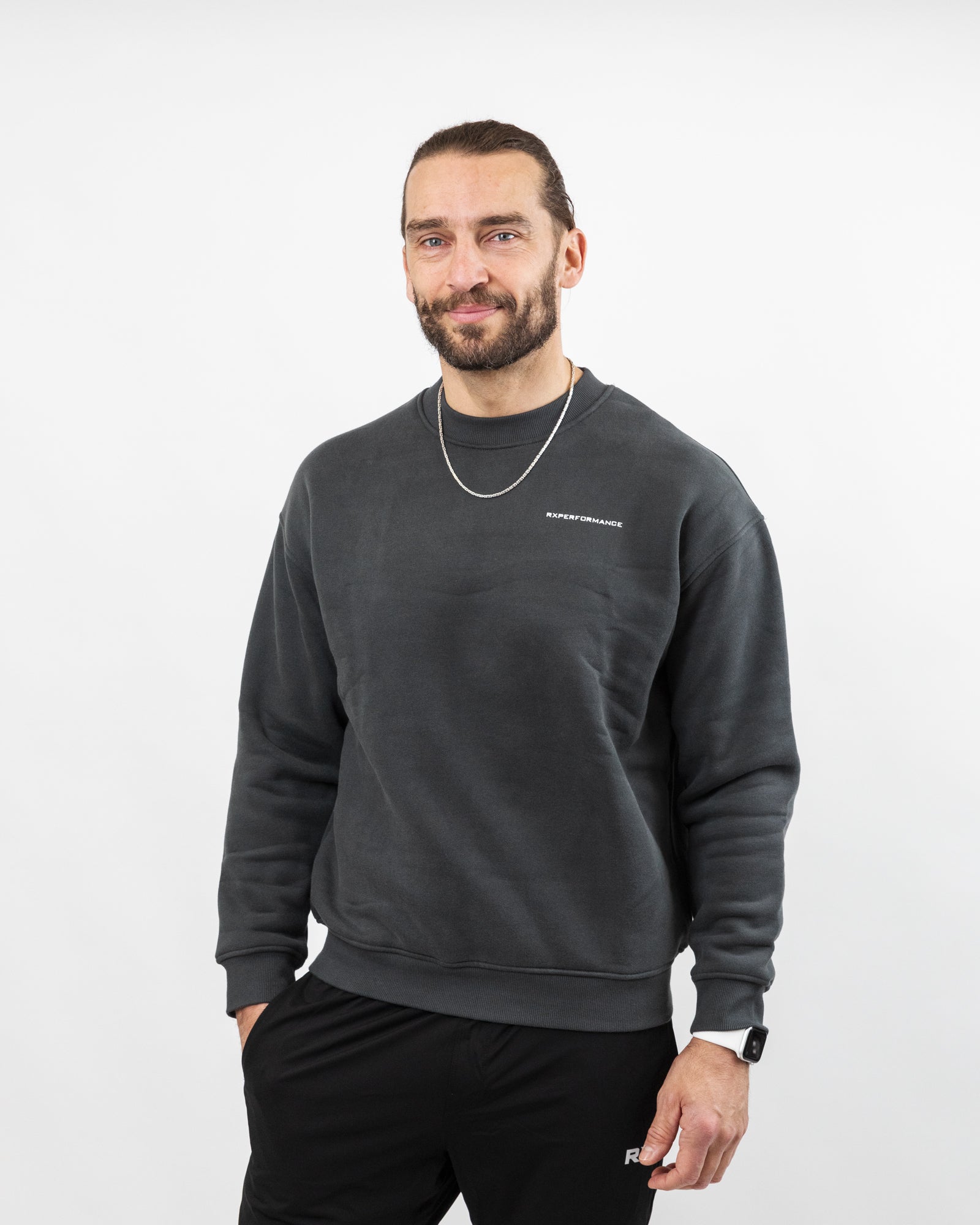 Essential Sweatshirt Dark Gray-3