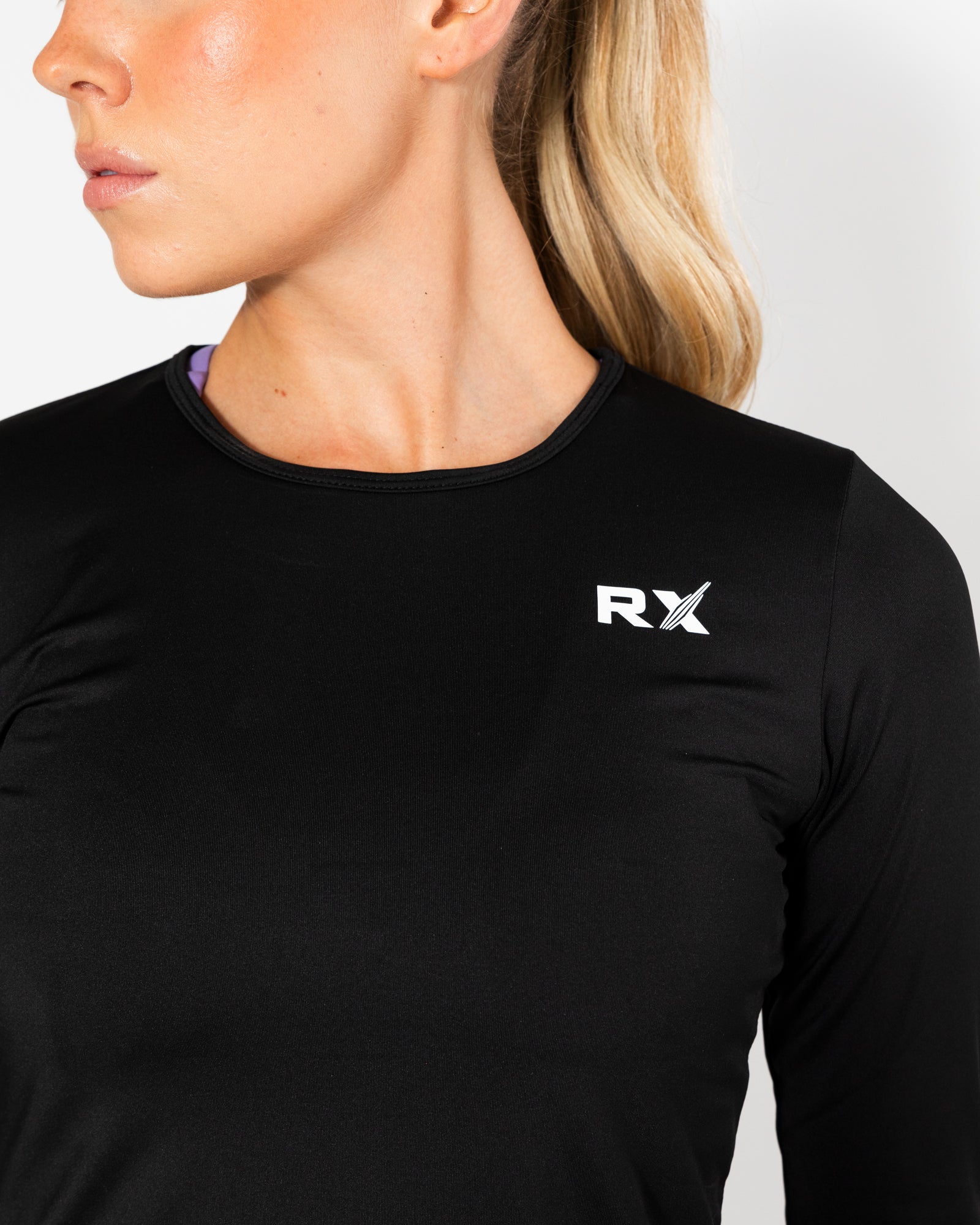 Diane langærmet top sort-3