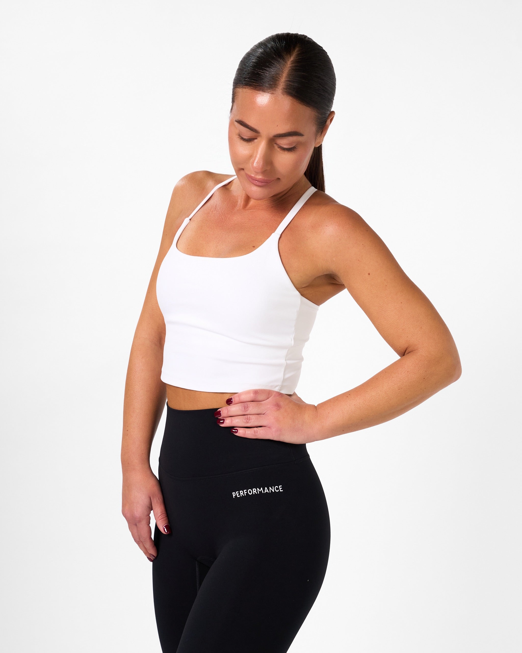 Isabel Crop Top White-2