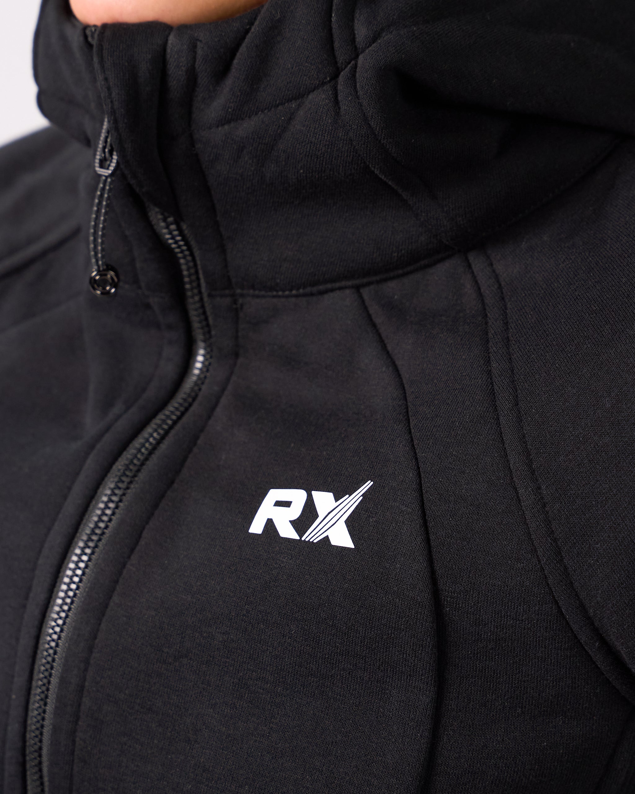 Karen lynlås hættetrøje sort-4