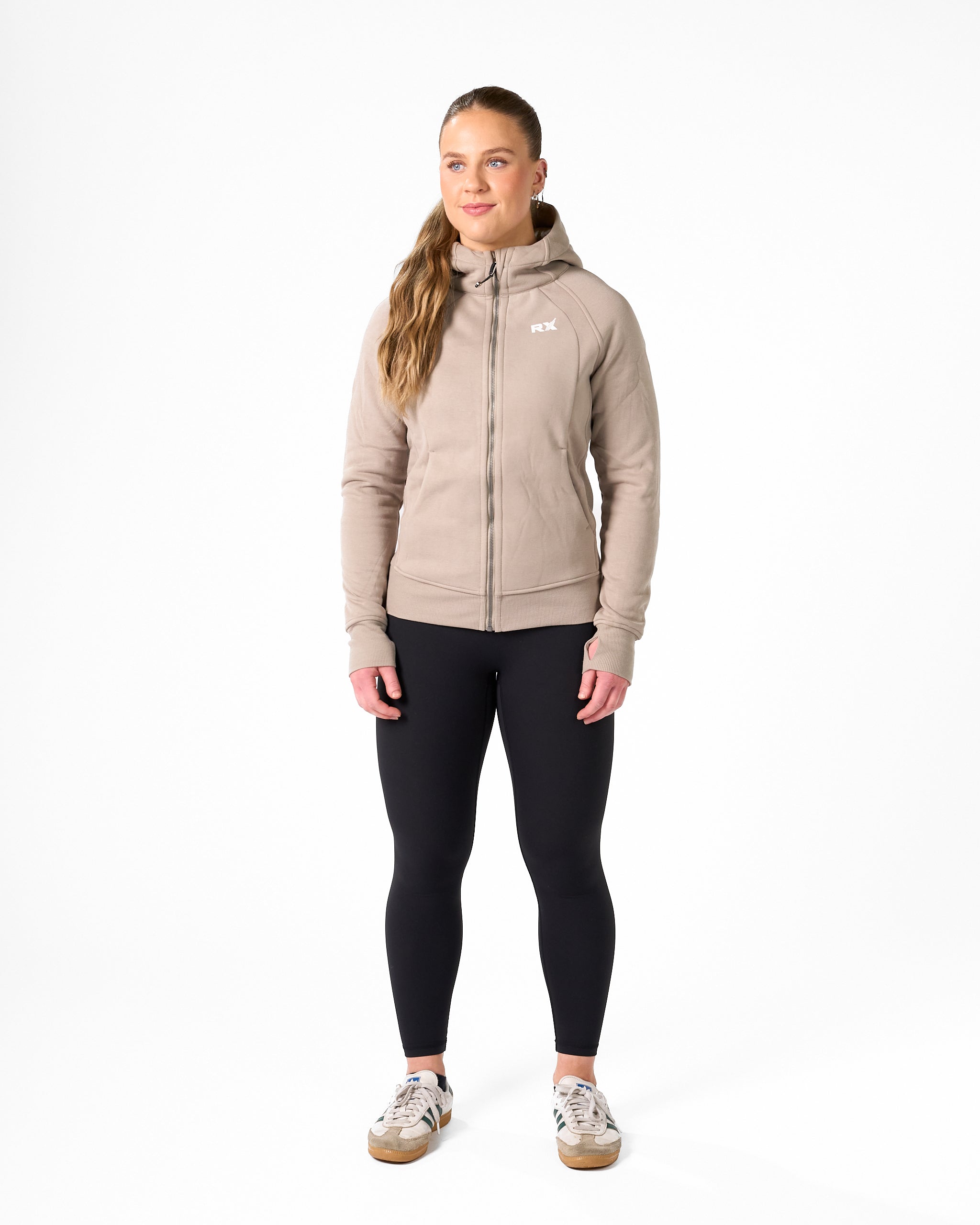 Karen lynlås hættetrøje sort-4