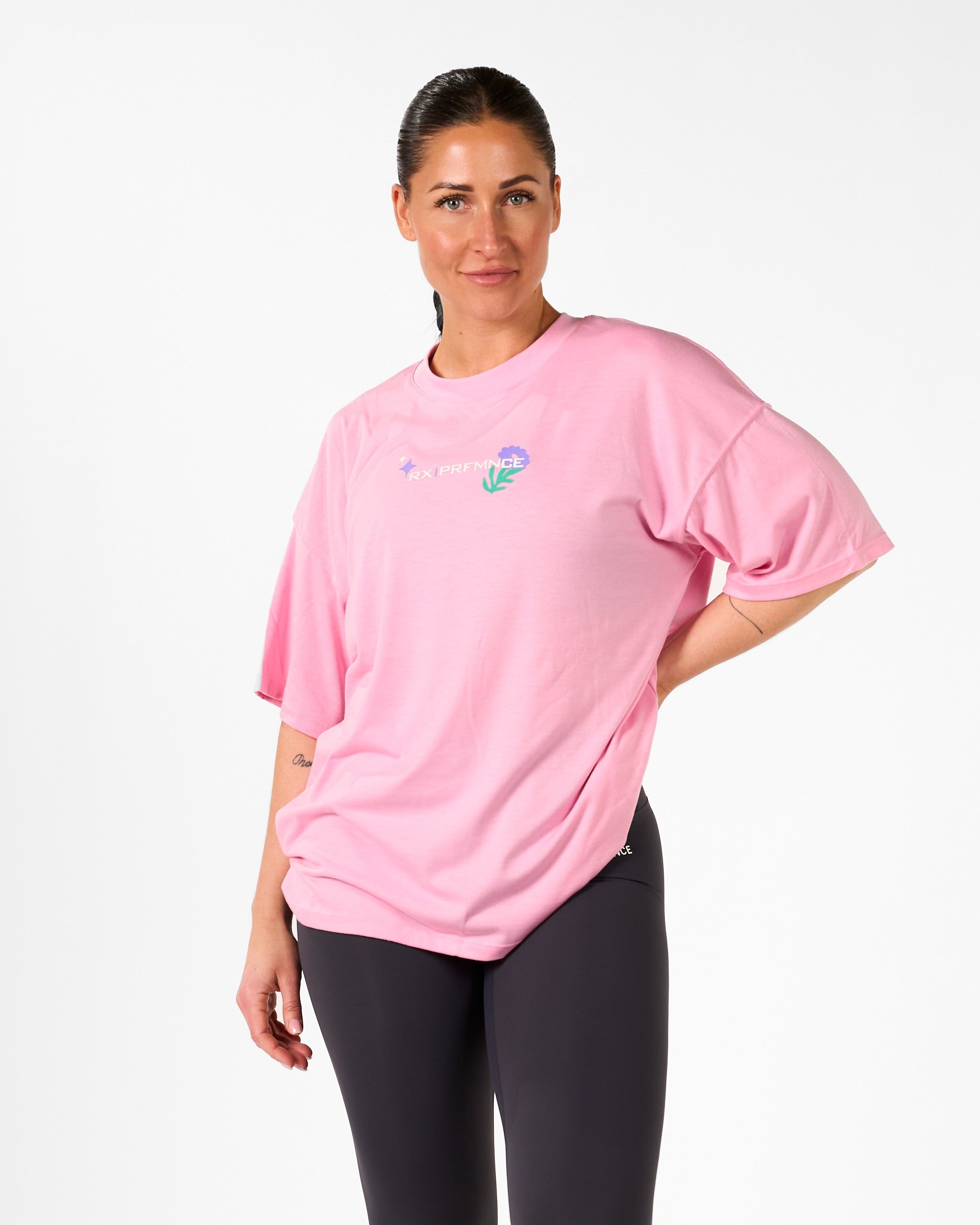 Strength Looks Good Tee Blossom Pink