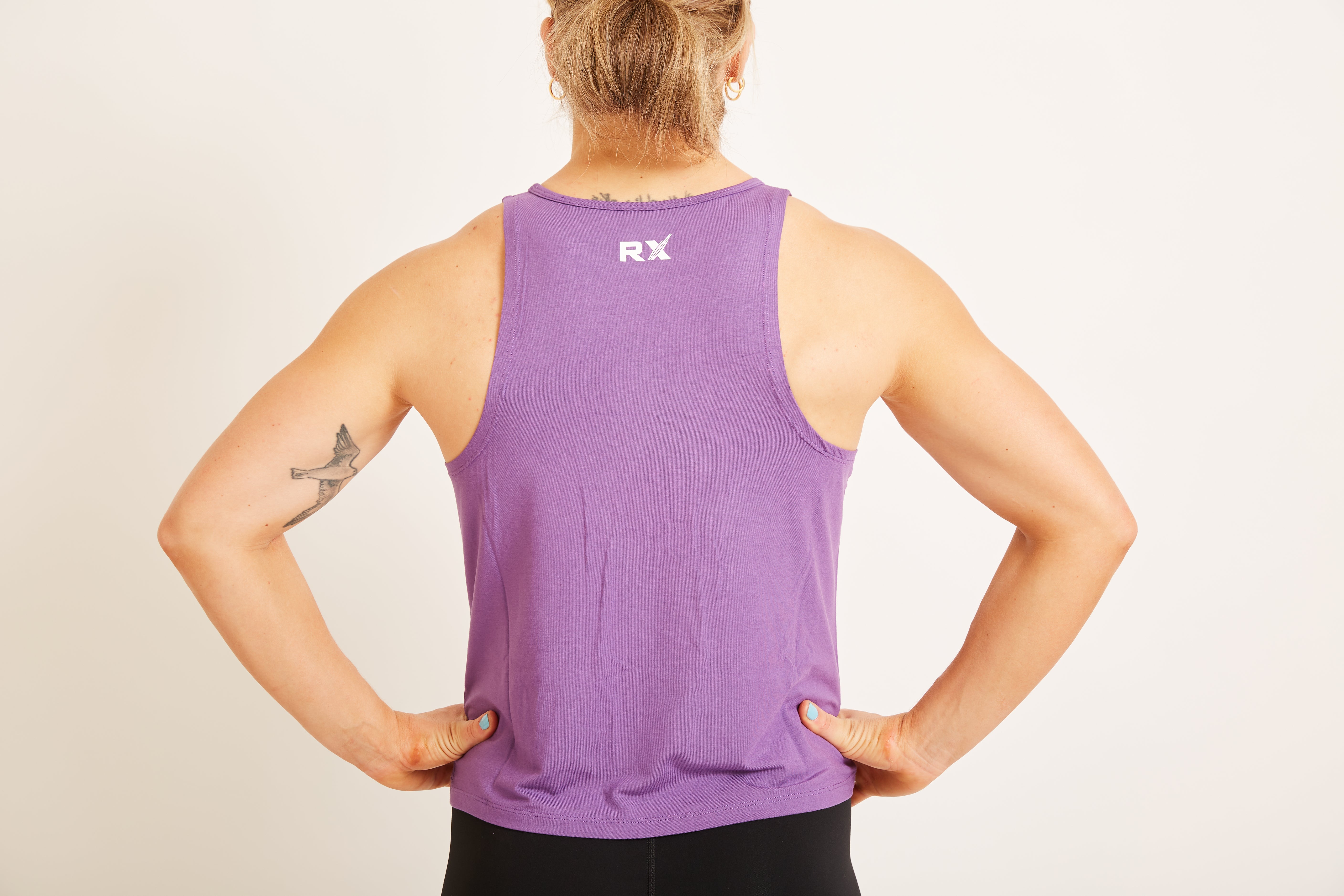 Camiseta sin mangas Diane Morado-4