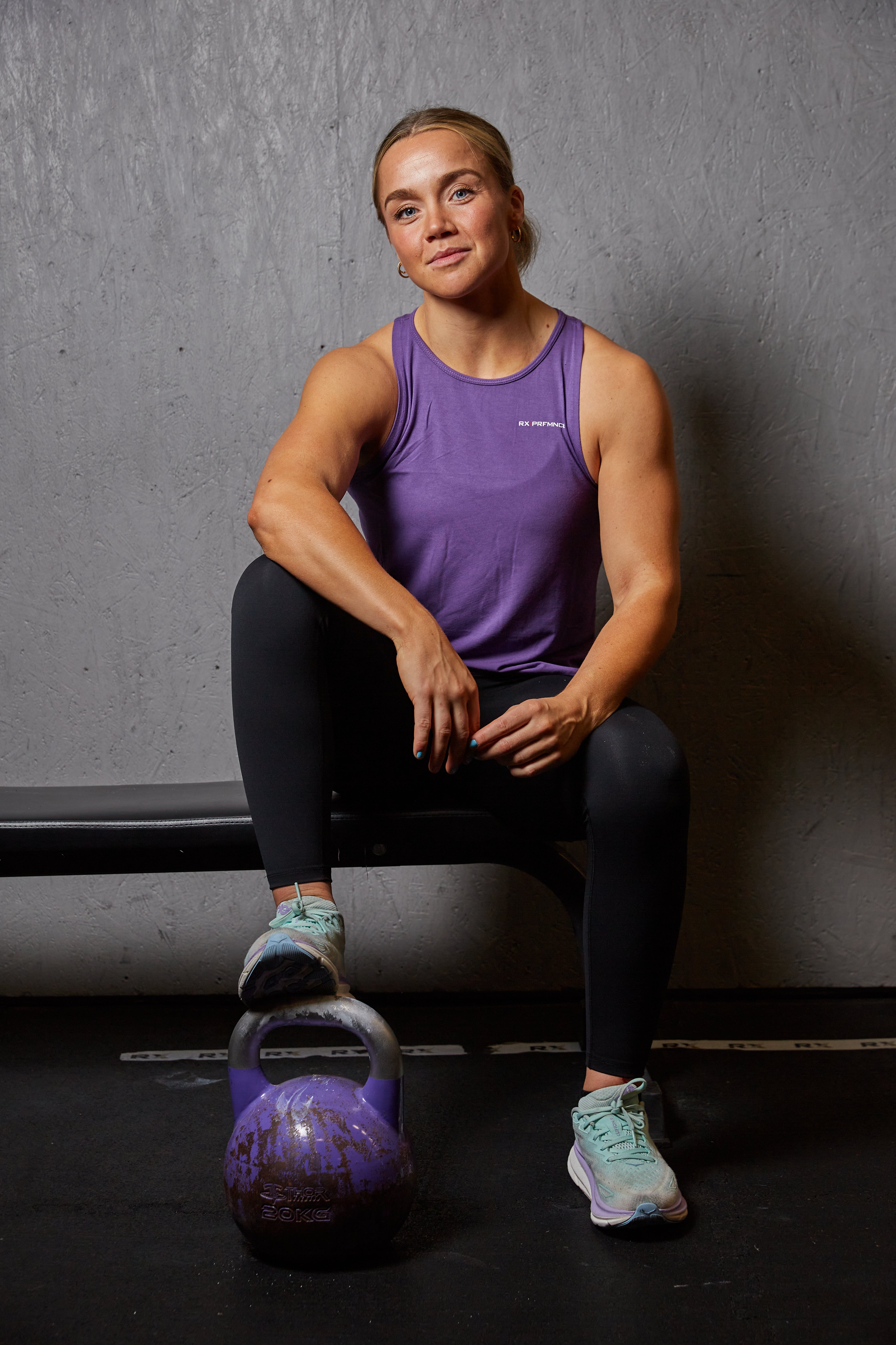 Camiseta sin mangas Diane Morado-5