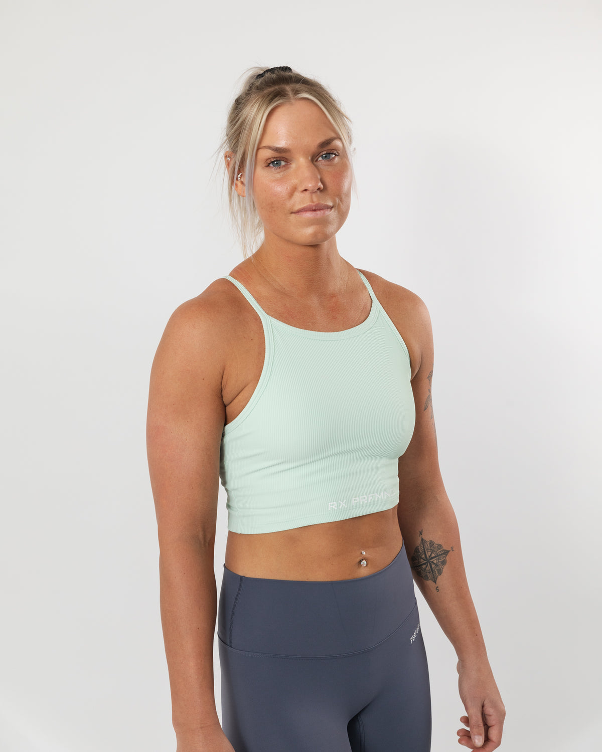 Annie Crop Top Mintgrøn-4